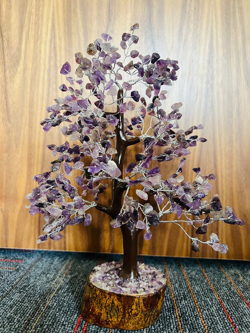 Pushkar Amethyst Tree 300 Crystal 10-12 Inch